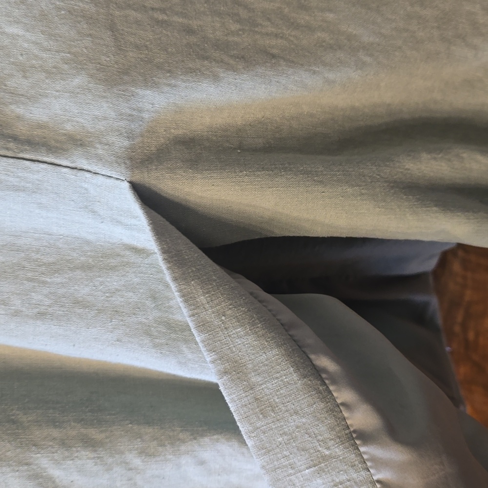 A New Day Linen Blazer In Spring Green XL - Picture 6 of 6